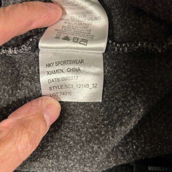 FCB Football Club Barcelona Jogger Pants Mens Size L Gray Barca Athletic Running - Picture 8 of 8